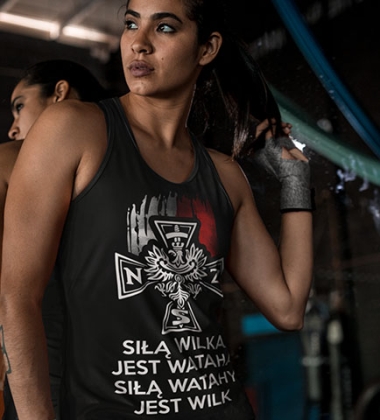 Damski tank-top SIŁĄ WILKA 2